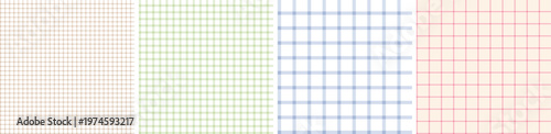 Gingham seamless pattern set. tartan plaid for dress check,flannel skirt, tablecloth other modern and fashion print.