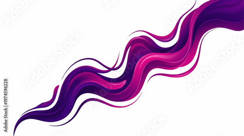 Vibrant purple pink wavy abstract background design element