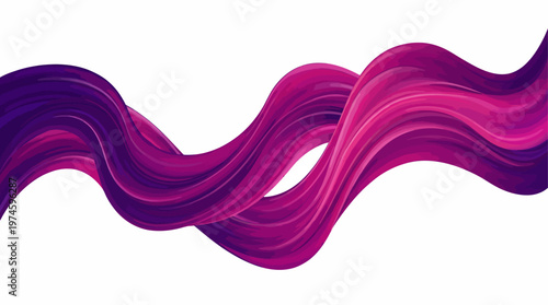 Vibrant pink purple wavy abstract background design element