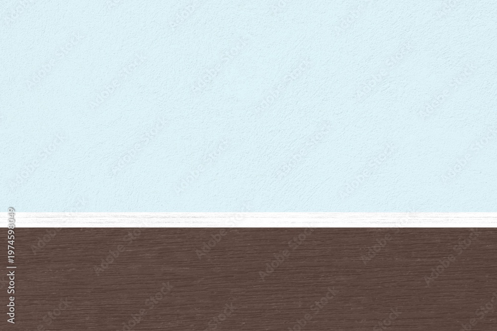 Fototapeta premium Blue textured background, wooden border