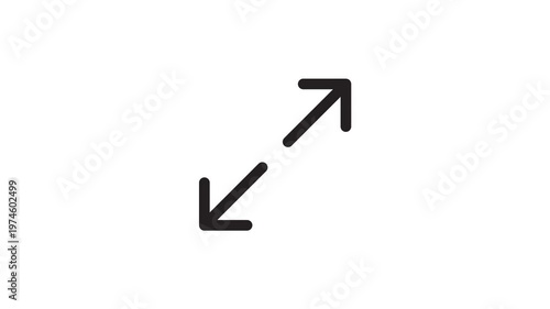 upscale with arrow animation icon