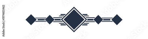 Abstract geometric design with diamond shapes on black background