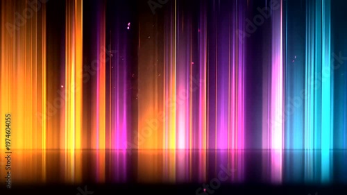 Colorful abstract light trails background animation.