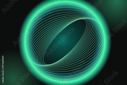 Futuristic glowing circular gradient background