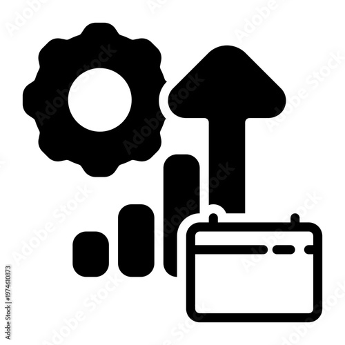 Income icon, glyph icon style