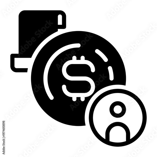 fund icon, glyph icon style