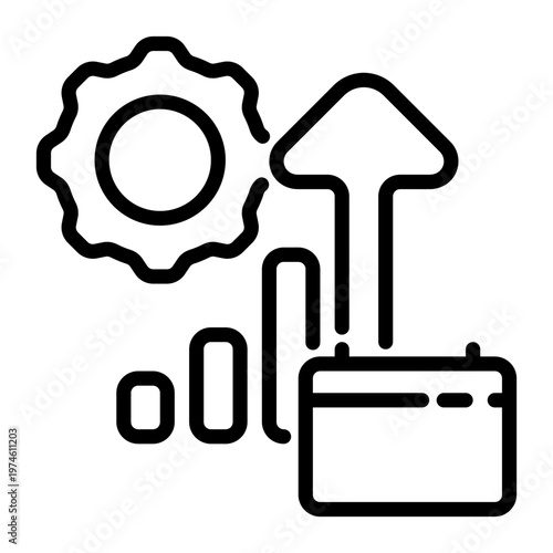 Income icon, line icon style