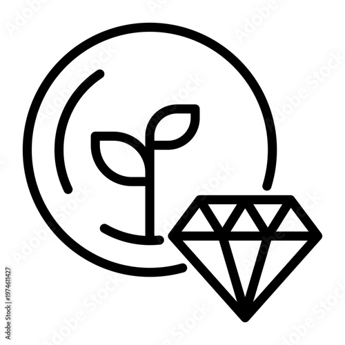 Wealth icon, line icon style