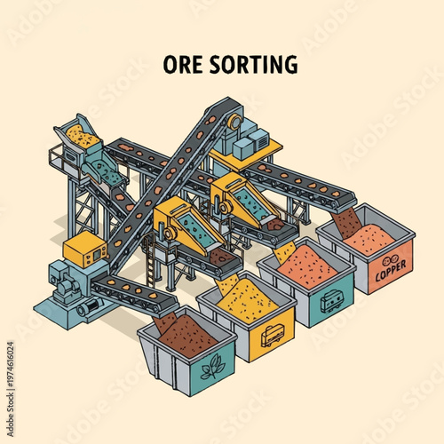 vector illustration of an industrial factory