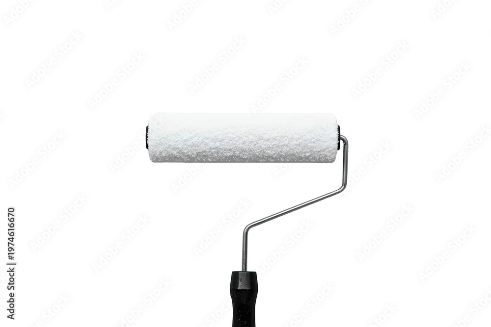 Obraz premium Paint roller tool for home renovation, decorating, wall painting, and improvement projects with transparent background