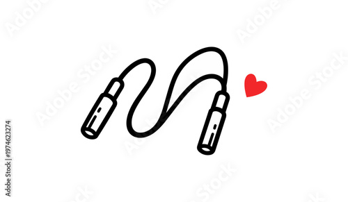 Abstract illustration of vaping devices and love symbol on black background