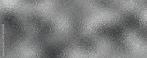 Silver foil texture background with light reflection. Vector realistic illustration of chrome metal surface with glitter gradient effect, abstract shiny texture, translucent glass, platinum wallpaper