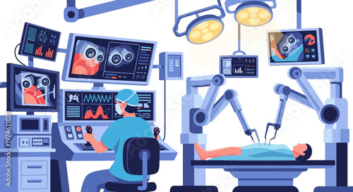 Robotic Surgery in Modern Operating Room.