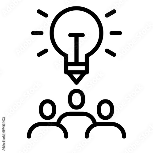 Creative People Icon Vector Illustration 