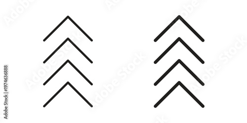 Chevrons icon design vector. Flat and line vector Icon Design