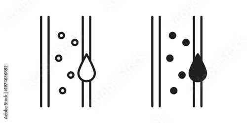 Cholesterol icon design vector. Flat and line vector Icon Design