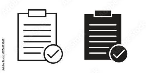Contract icon design vector. Flat and line vector Icon Design