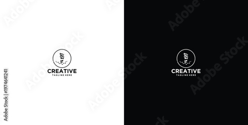 Tourism company logo design, tiptoe travel