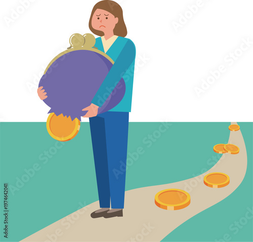 お金が貯まらない女性