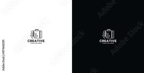 Tourism company logo design, tiptoe travel