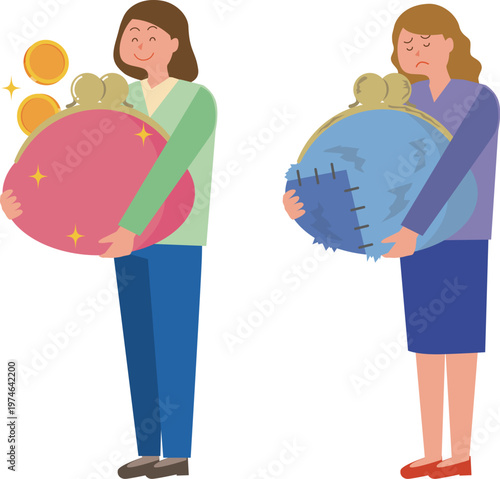 お金が貯まる女性と貯まらない女性