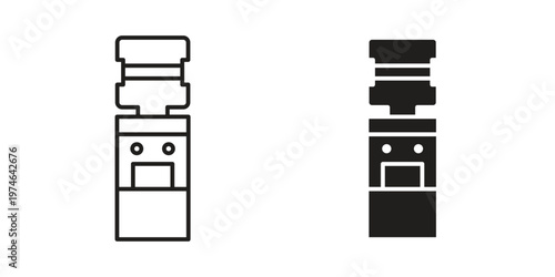 Dispenser icon design vector. Flat and line vector Icon Design