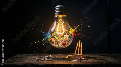 Creative World Art Day Concept with Colorful Abstract Artistic Design and Modern Visual Expression