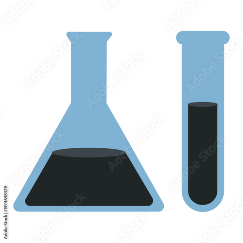 Laboratory Glassware: Essential tools of scientific investigation. An abstract depiction of scientific experimentation.