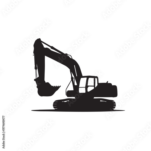 Black silhouette of a modern bus simple vector illustration for transportation and travel concepts isolated on white background