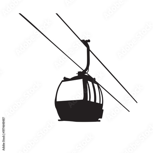 Black silhouette of a modern bus simple vector illustration for transportation and travel concepts isolated on white background