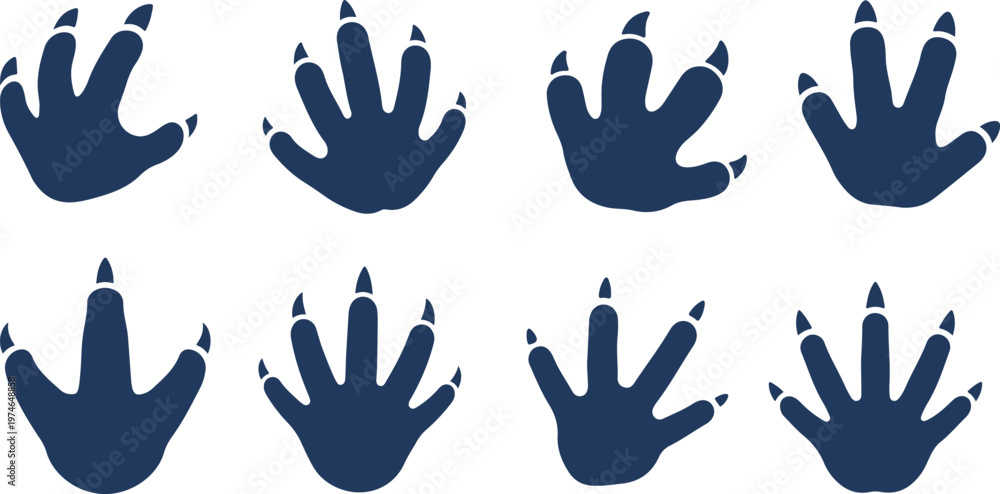 Fototapeta premium Colorful hand prints vector illustration with human hands, fingers, and palms symbolizing help, charity, teamwork, and community support