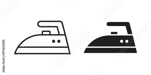 Iron icon design vector. Flat and line vector Icon Design
