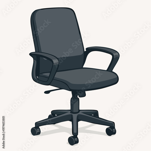A modern office chair with a sleek design and adjustable features