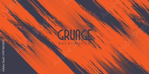 Minimal Abstract Orange Grunge Scratch Background Template