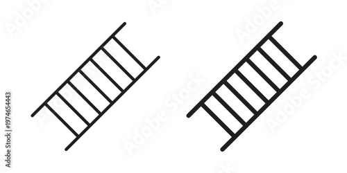 Ladder icon design vector. Flat and line vector Icon Design