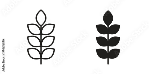 Malt icon design vector. Flat and line vector Icon Design