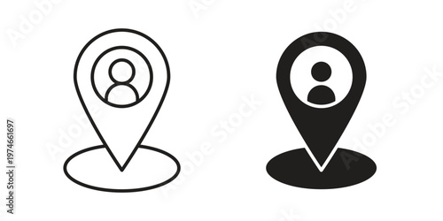 Placement icon design vector. Flat and line vector Icon Design