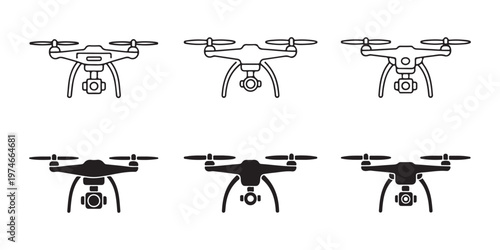 Hunting themed icons including hunter rifles bows deer ducks binoculars and camper van on white background.