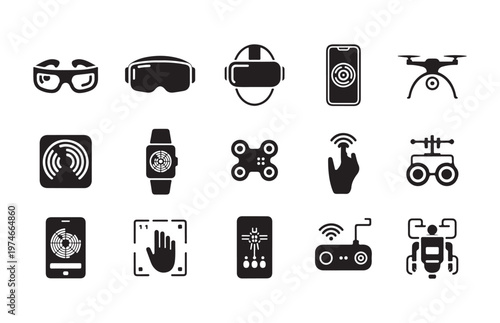 Pistols and rifles set for military combat security weapon vector illustration collection firearm.
