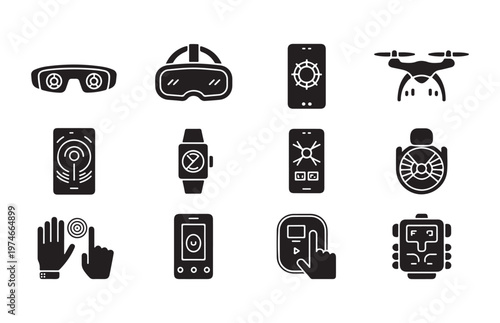 Handguns set for security police and military weapon vector illustration collection firearm.