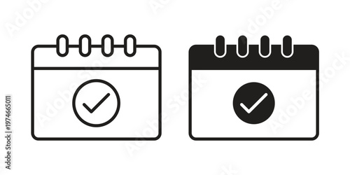 Reservation icon design vector. Flat and line vector Icon Design