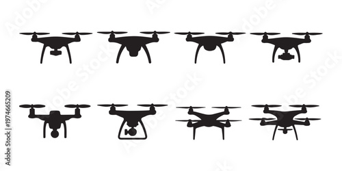 Modern tactical firearm silhouettes with assorted scope attachments and metal battle axe for military design.