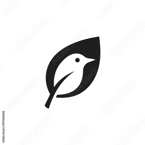 Bird and Leaf Logo