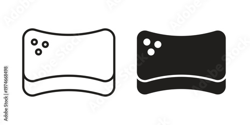 Soap cleaning icon design vector. Flat and line vector Icon Design