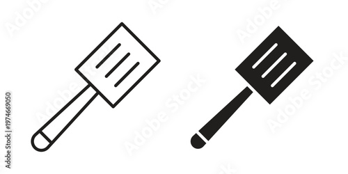 Spatula icon design vector. Flat and line vector Icon Design