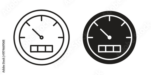 Speedometer icon design vector. Flat and line vector Icon Design
