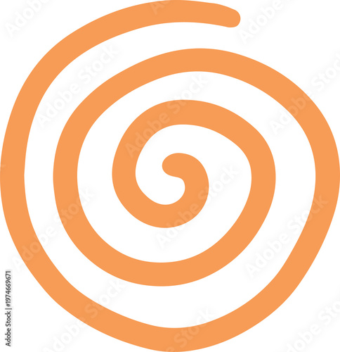 Cuadro en lienzo Abstract Spiral Line Doodle