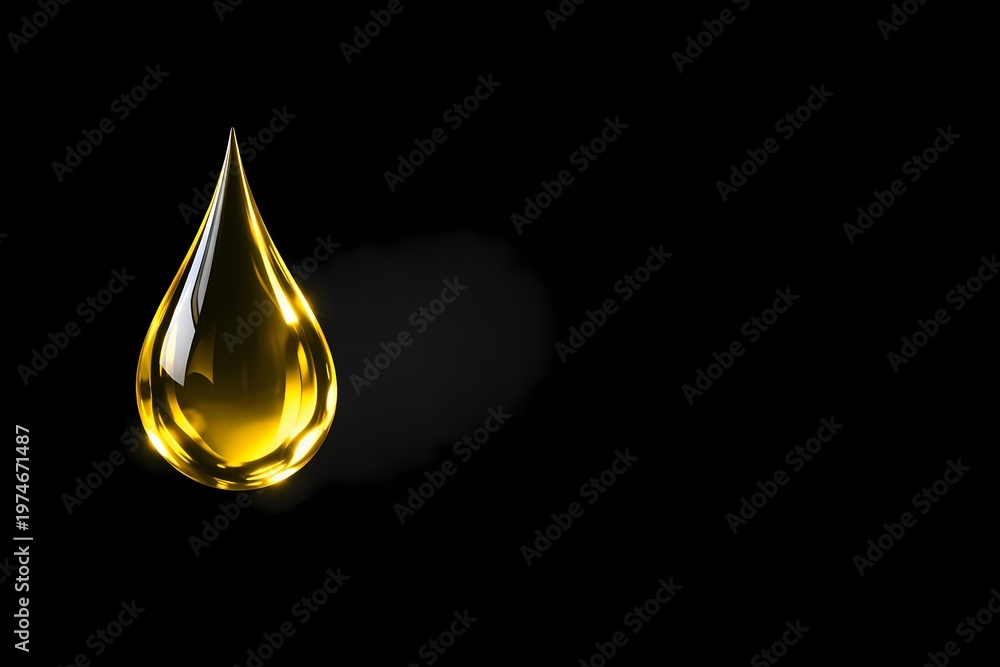 Fototapeta premium Olive Oil Droplet