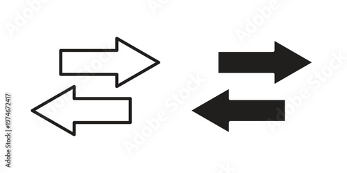 Transfer icon design vector. Flat and line vector Icon Design