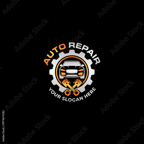 Car Repair Service Logo Design.
